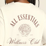 Camiseta de Algodón Egipcio Off White