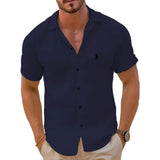 Camisa de manga corta de lino puro - Ralph Lauren