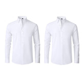 Kaufen 1 Erhalten 2 | Ultra Elastech Knitterfreies Hemd + Uhr Geschenk MännerRaum