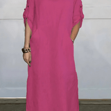 Vestido Casual Susan | Lino Puro - (Sueltito)