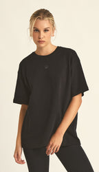 Camiseta de Algodón Egipcio Negra