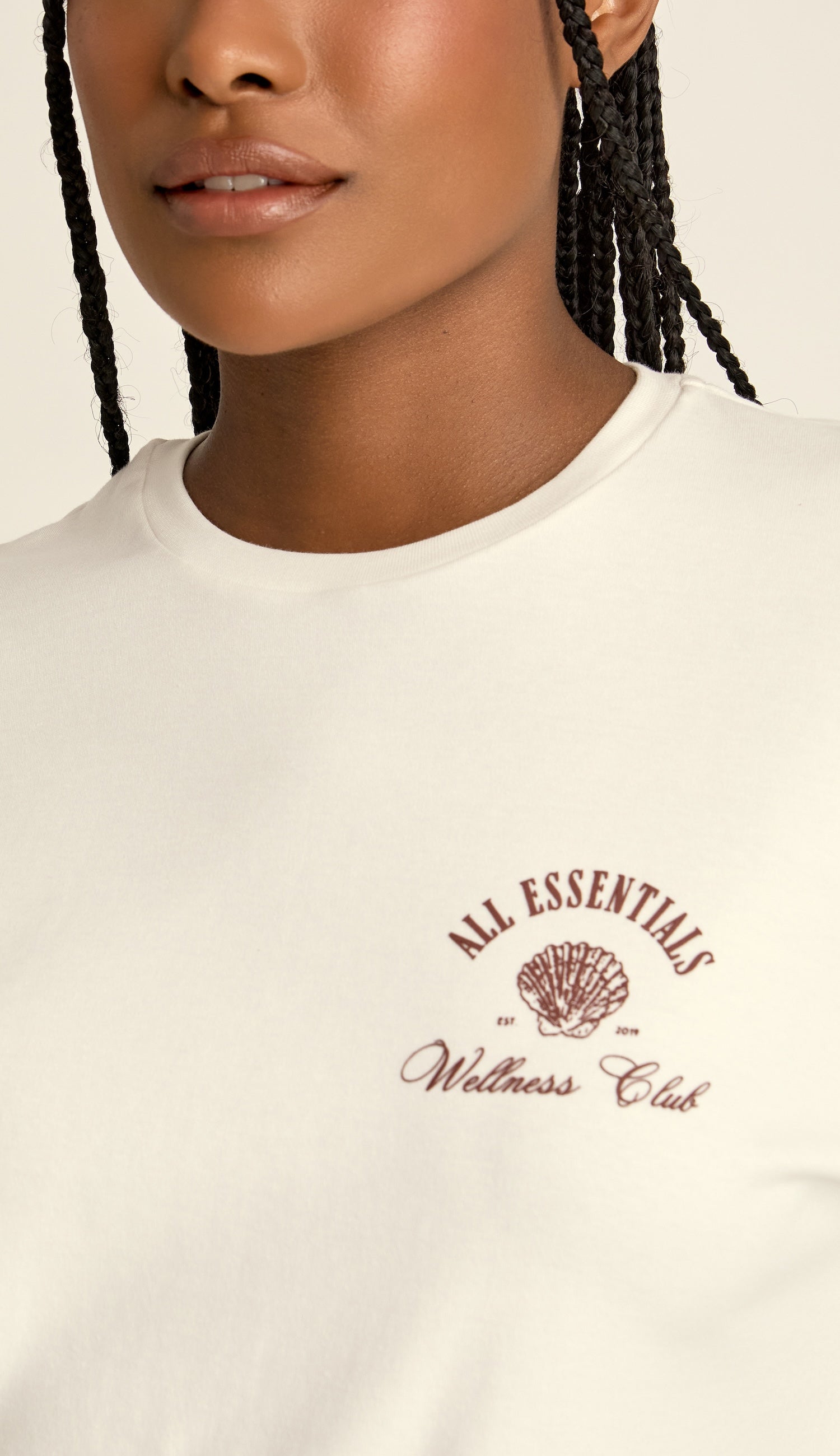 Camiseta de Algodón Egipcio Off White