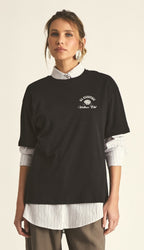 Camiseta de Algodón Egipcio Negra