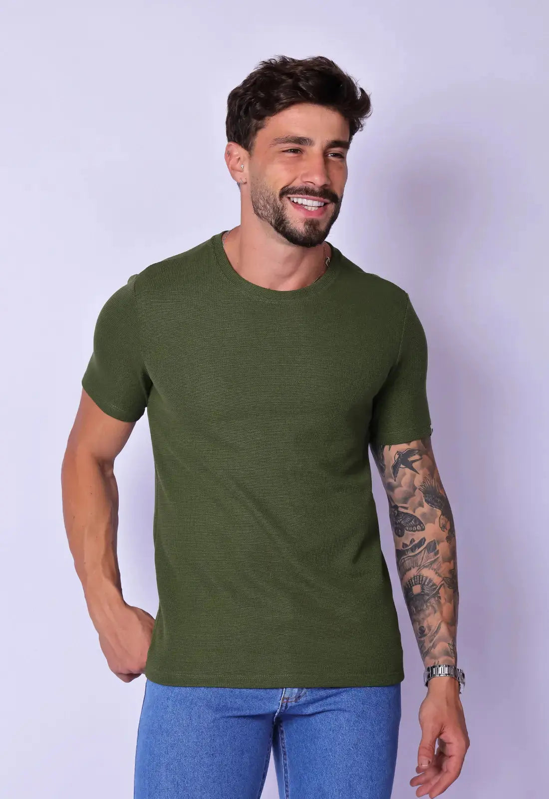 Remera de Hombre de Tricot Verde