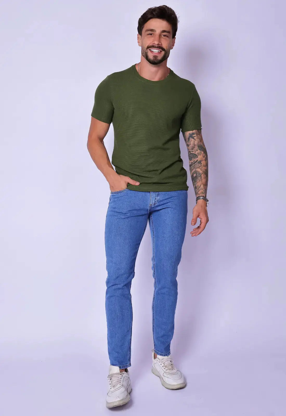 Remera de Hombre de Tricot Verde