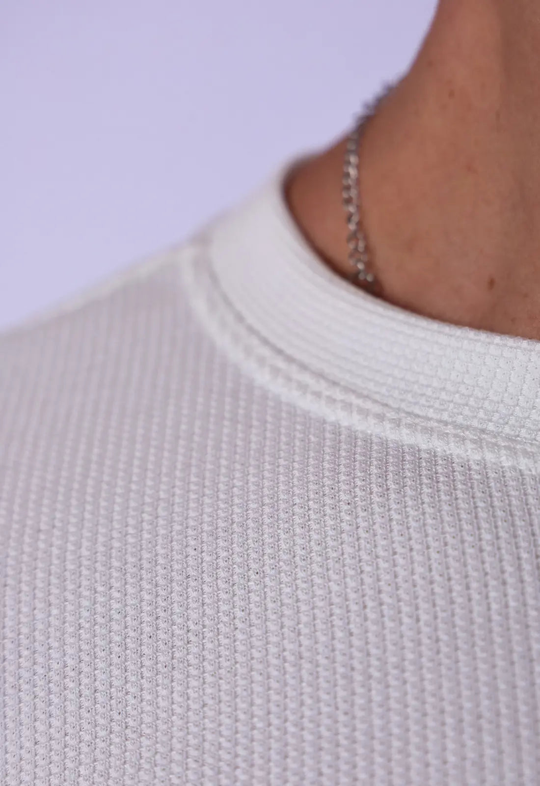 Camiseta de Hombre de Tricot Blanca