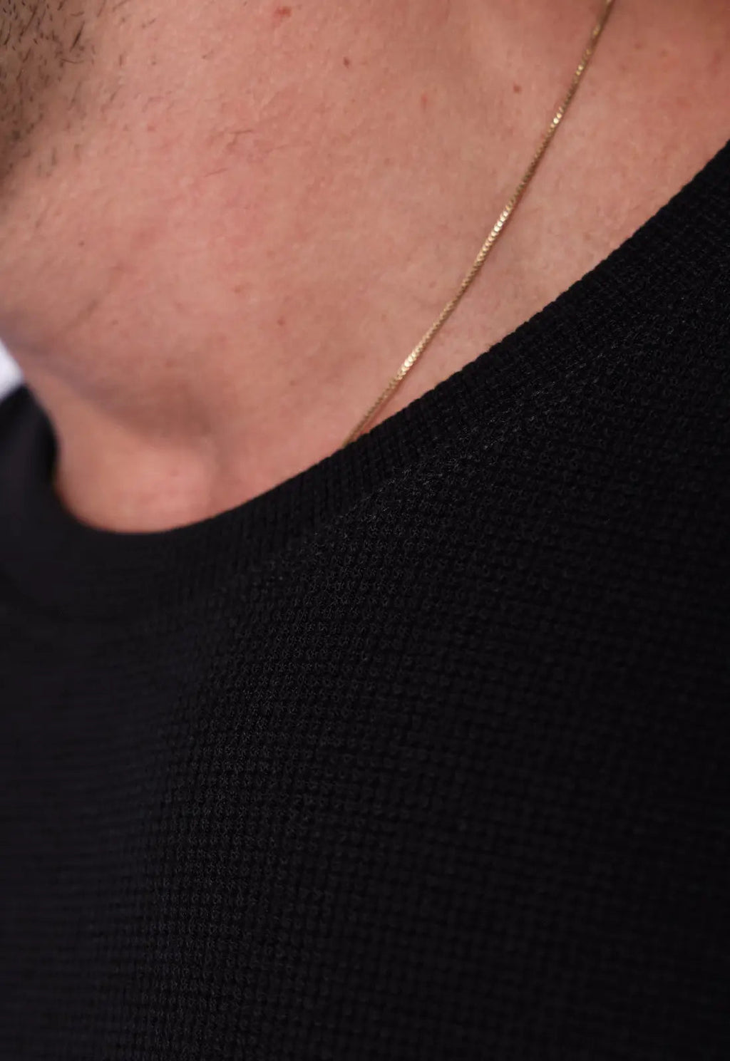 Camiseta de Hombre de Tricot Negra