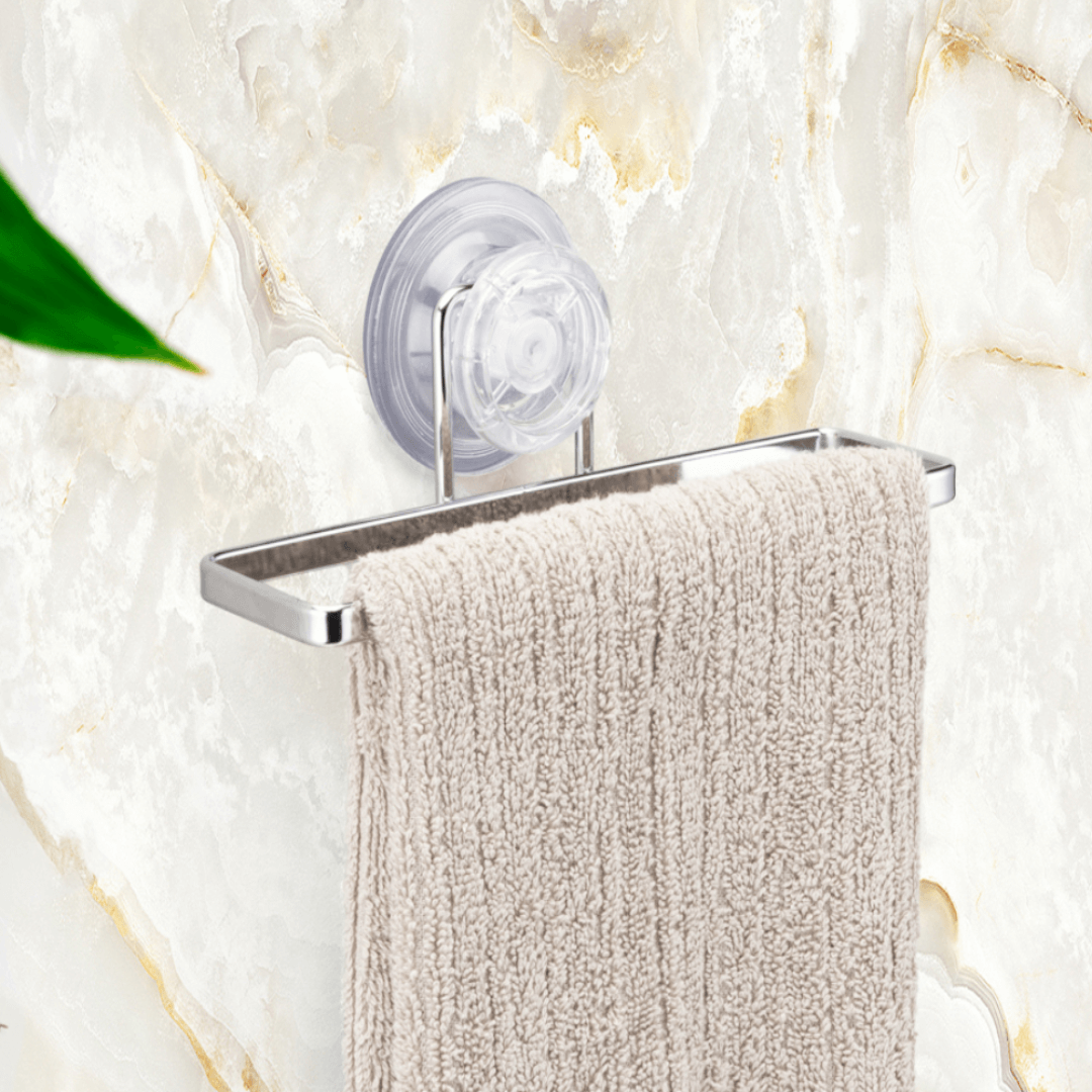Toallero de Lavabo con Fijación de Succión Cromado