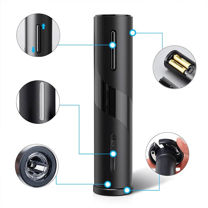 Abridor de Vino Eléctrico + 3 Regalos Gratis