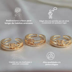 Anti-Angst-Ring 18k Vergoldet MännerRaum