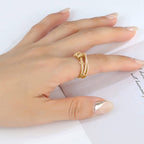 Anti-Angst-Ring 18k Vergoldet MännerRaum