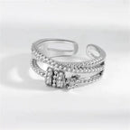 Anti-Angst-Ring 18k Vergoldet MännerRaum