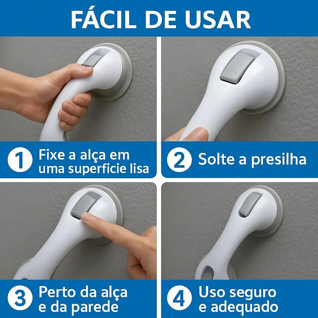 Barra de Apoyo Portátil para Baño - SafeGrip