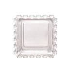 Tazón Cuadrado de Cristal Transparente Corazón Perla 8,5cm