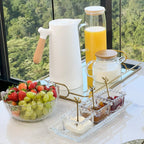 Tazón Cuadrado de Cristal Transparente Corazón Perla 8,5cm