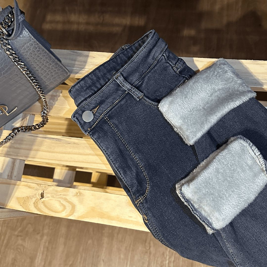 Damen Jeanshose mit Elastan gefüttert MännerRaum + Thermo-Strumpfhosen