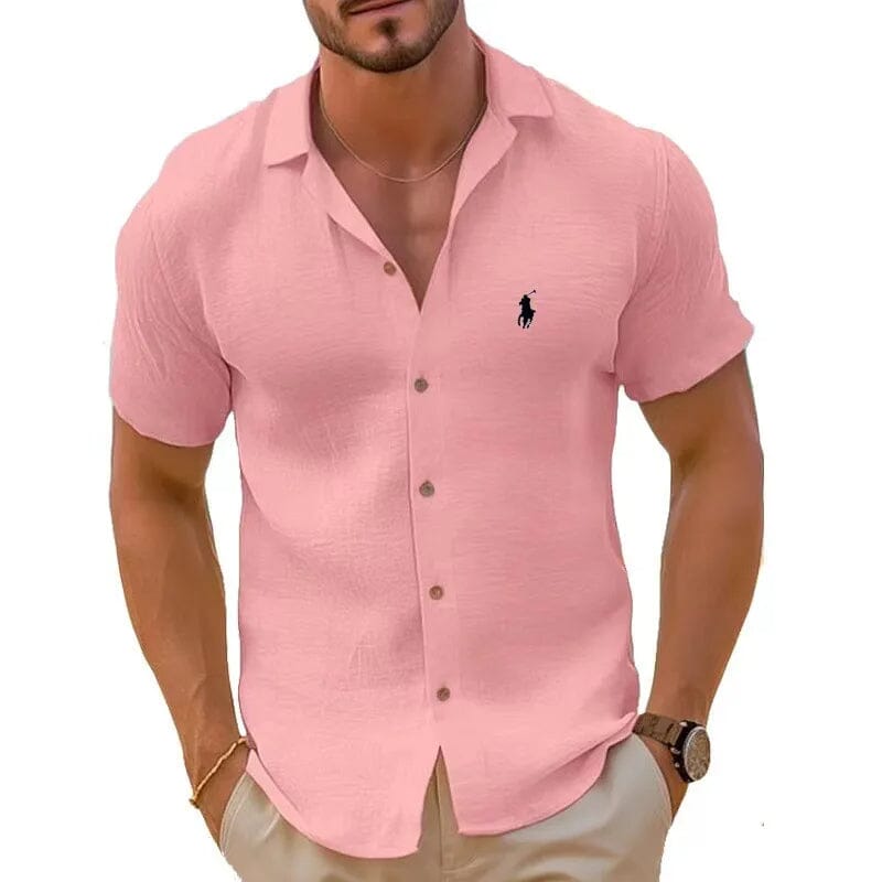 Camisa de manga corta de lino puro - Ralph Lauren