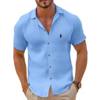 Camisa de manga corta de lino puro - Ralph Lauren