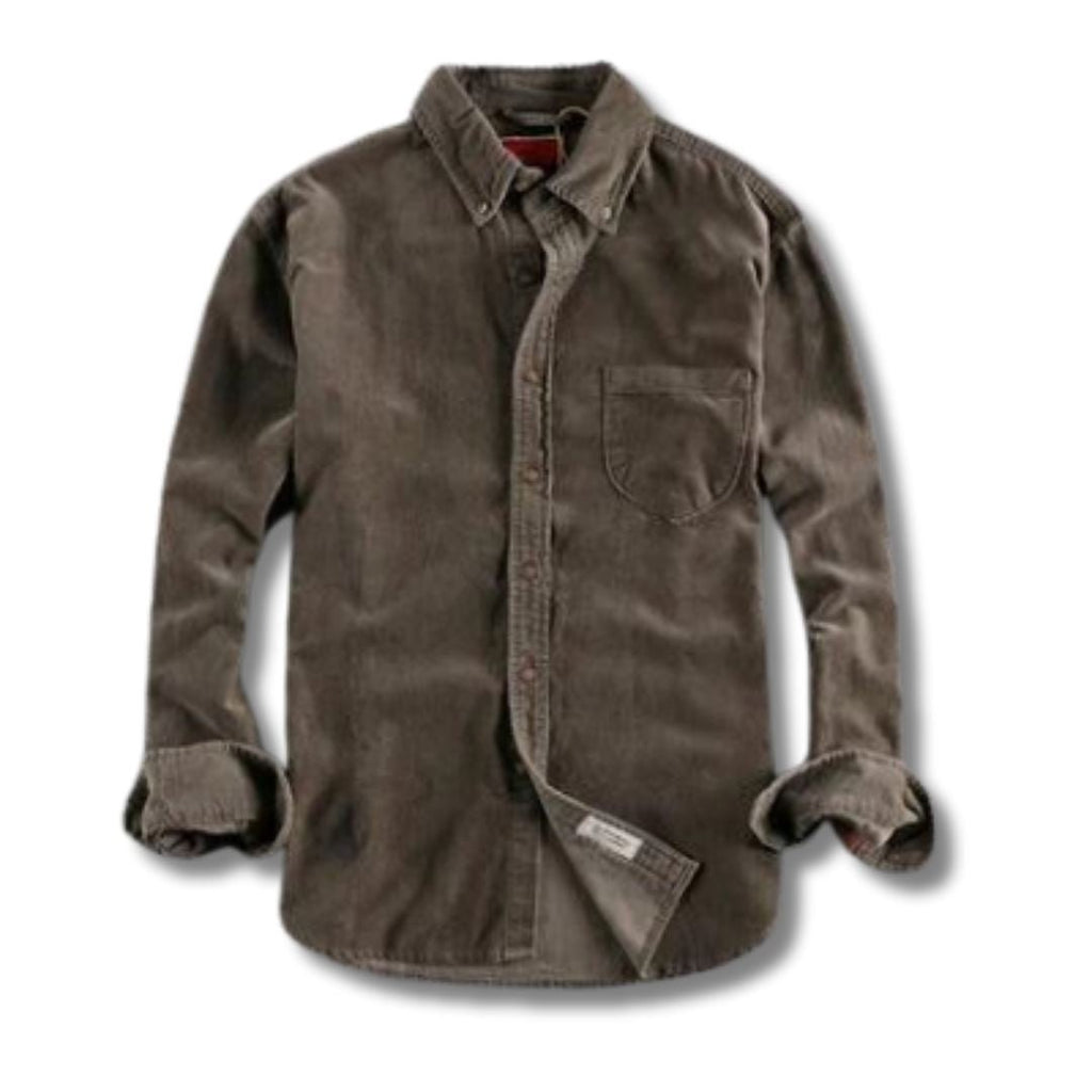 Herren Hemd Samt MännerRaum