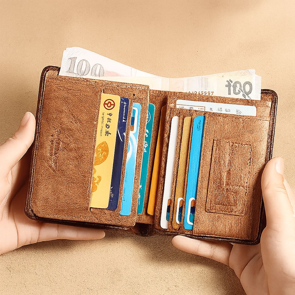 Cartera de Cuero ManBang™ con Protección RFID Antirrobo Masculina