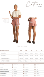 Shorts color blanco marfil