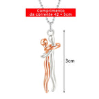 Collar Abrazo - Plata y Oro