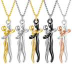 Collar Abrazo - Plata y Oro