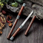 (COMPRA 1 LLEVA 2 + FUNDAS) Combo Cuchillo Artesanal Feng Ultra Afilado • 100% Forjado a Mano