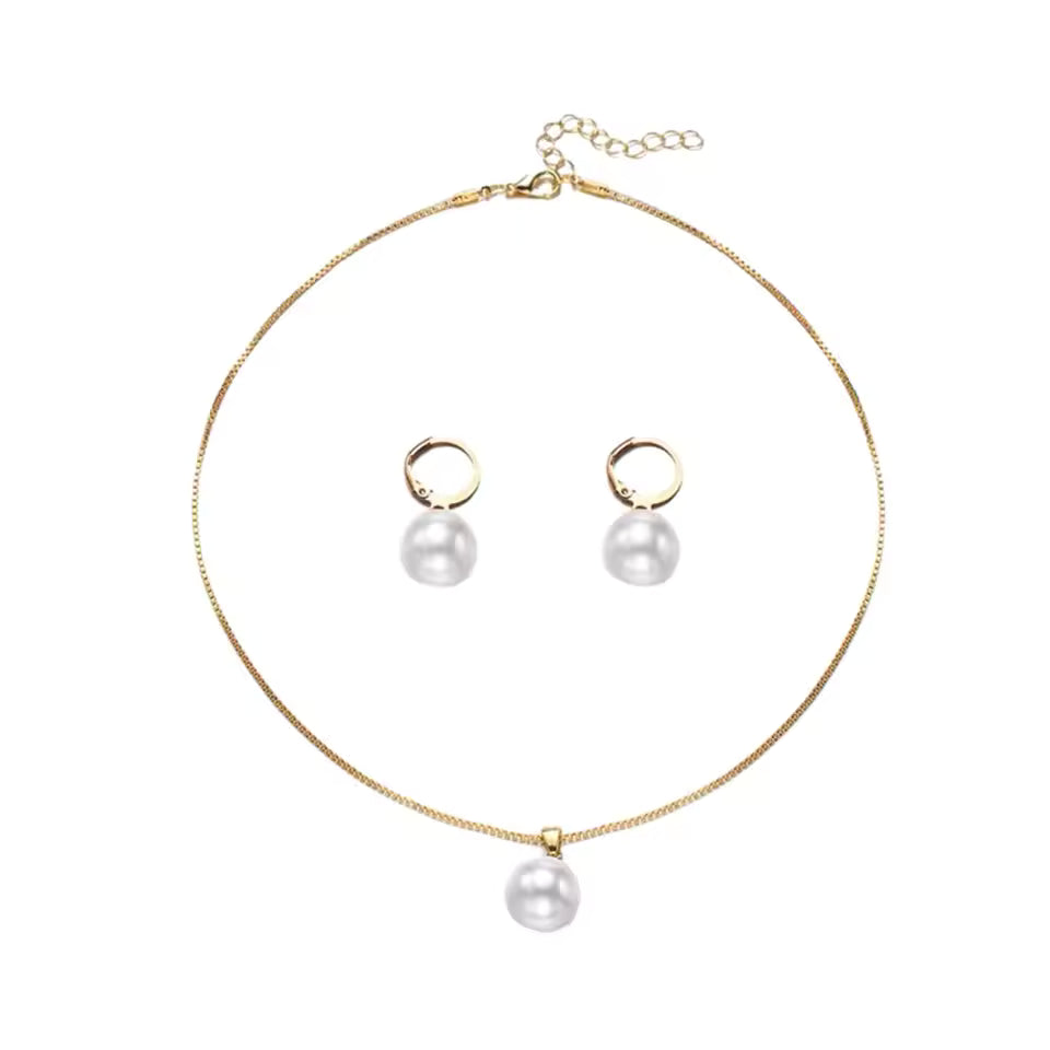 Conjunto de Joyas Vintage de Perlas