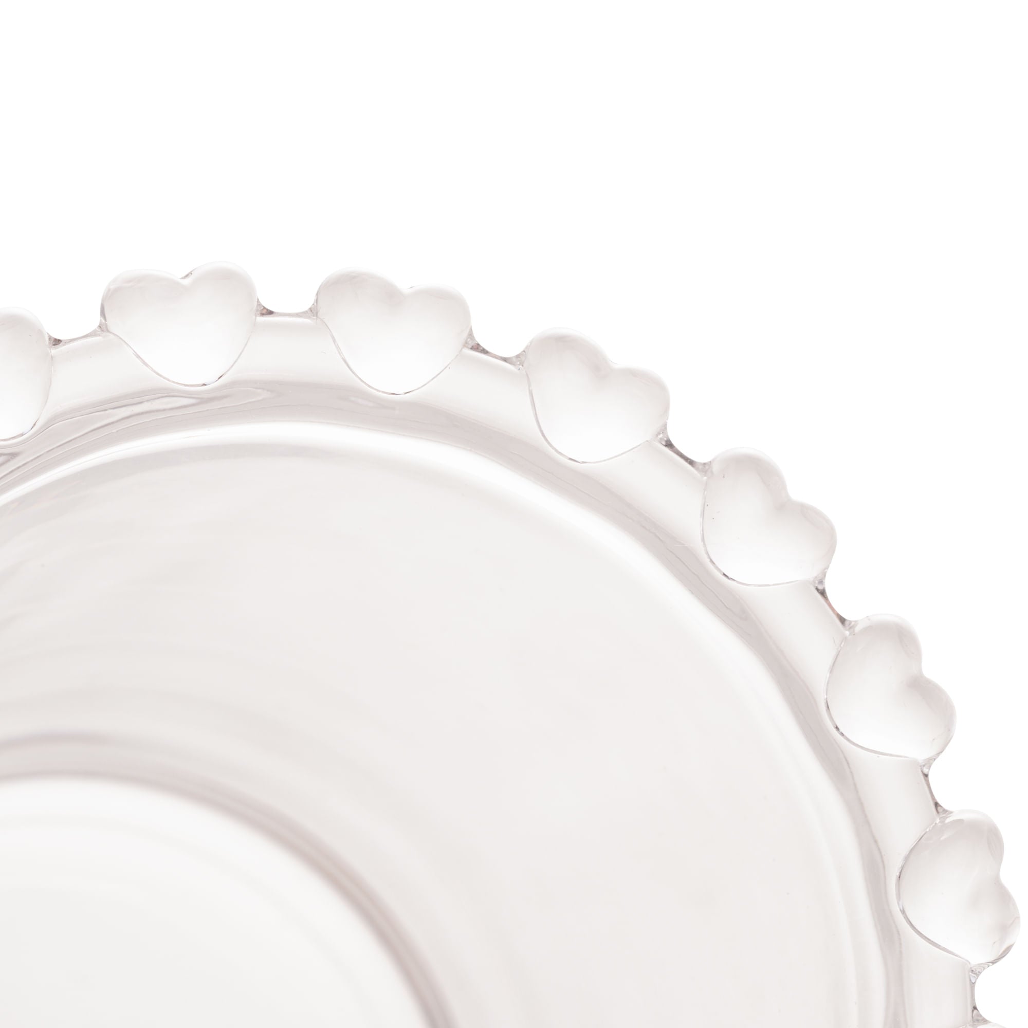 Vaso de Cristal de Plomo para Cubiertos con Detalles en Forma de Corazón