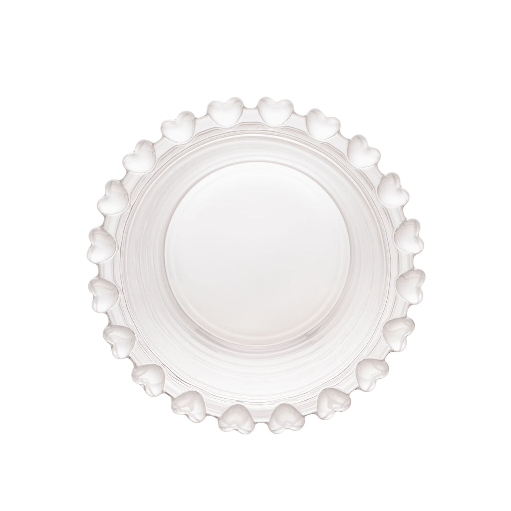 Vaso de Cristal de Plomo para Cubiertos con Detalles en Forma de Corazón