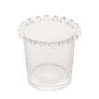 Vaso de Cristal de Plomo para Cubiertos con Detalles en Forma de Corazón