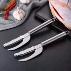FishScaler - Cuchillo de Acero Inoxidable 3 en 1 para Limpieza de Pescado