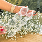 Molde de Plástico para Hielo 4 Cavidades Redondas 250ml