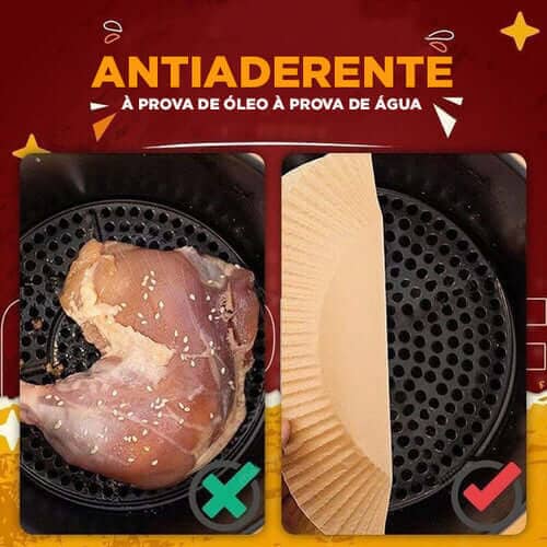 Forro de Papel Protector Antiadherente para Air Fryer