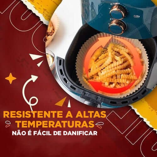 Forro de Papel Protector Antiadherente para Air Fryer