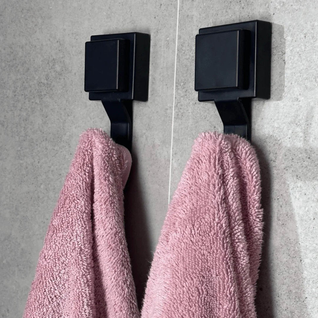 Gancho Multiuso con Ventosa en Negro Mate