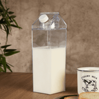 Botella Decorativa 1L Transparente para Organización de Bebidas