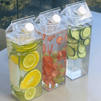 Botella Decorativa 1L Transparente para Organización de Bebidas