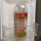 Botella Decorativa 1L Transparente para Organización de Bebidas