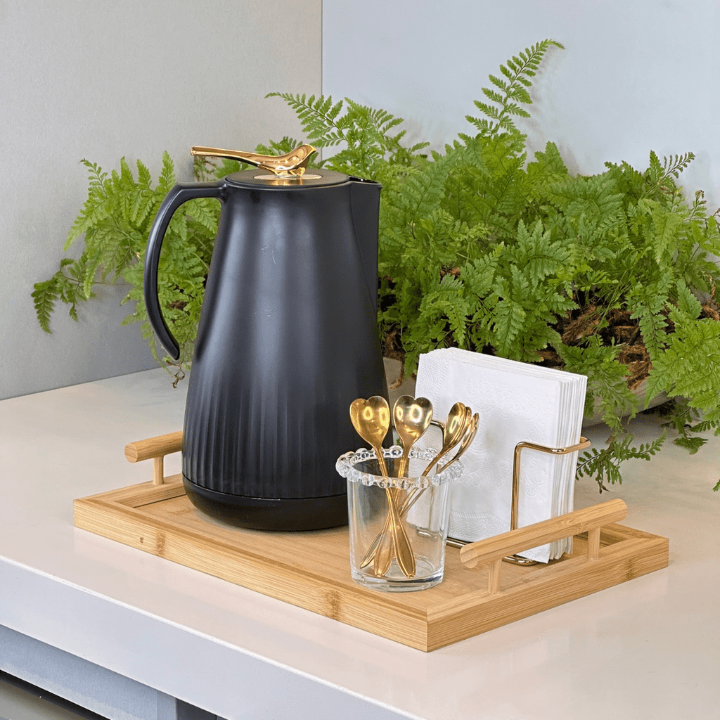 Vaso de Cristal de Plomo para Cubiertos con Detalles en Forma de Corazón