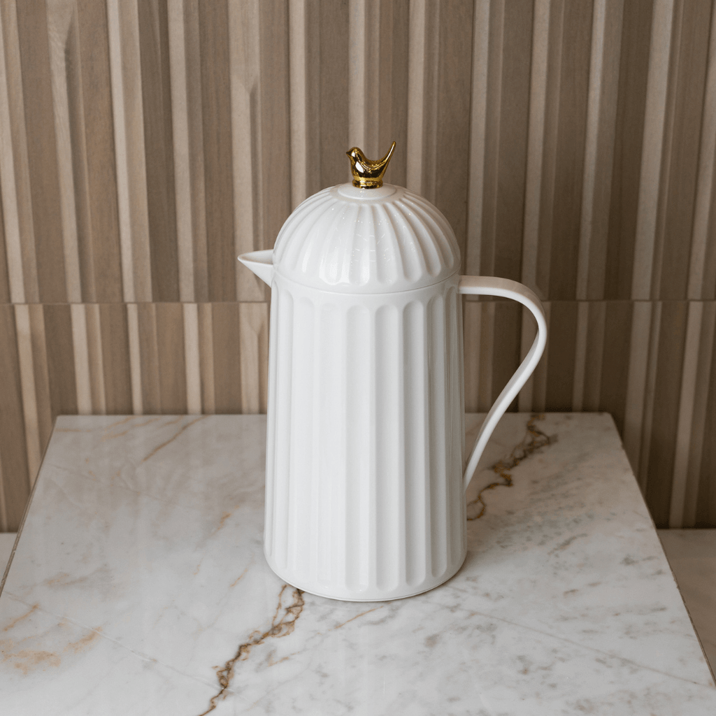 Jarra térmica de plástico blanca 600ml