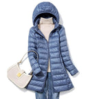 Chaqueta Larga Acolchada Pluma de Ganso