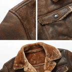 Chaqueta Masculina de Cuero Bellvian - BL105