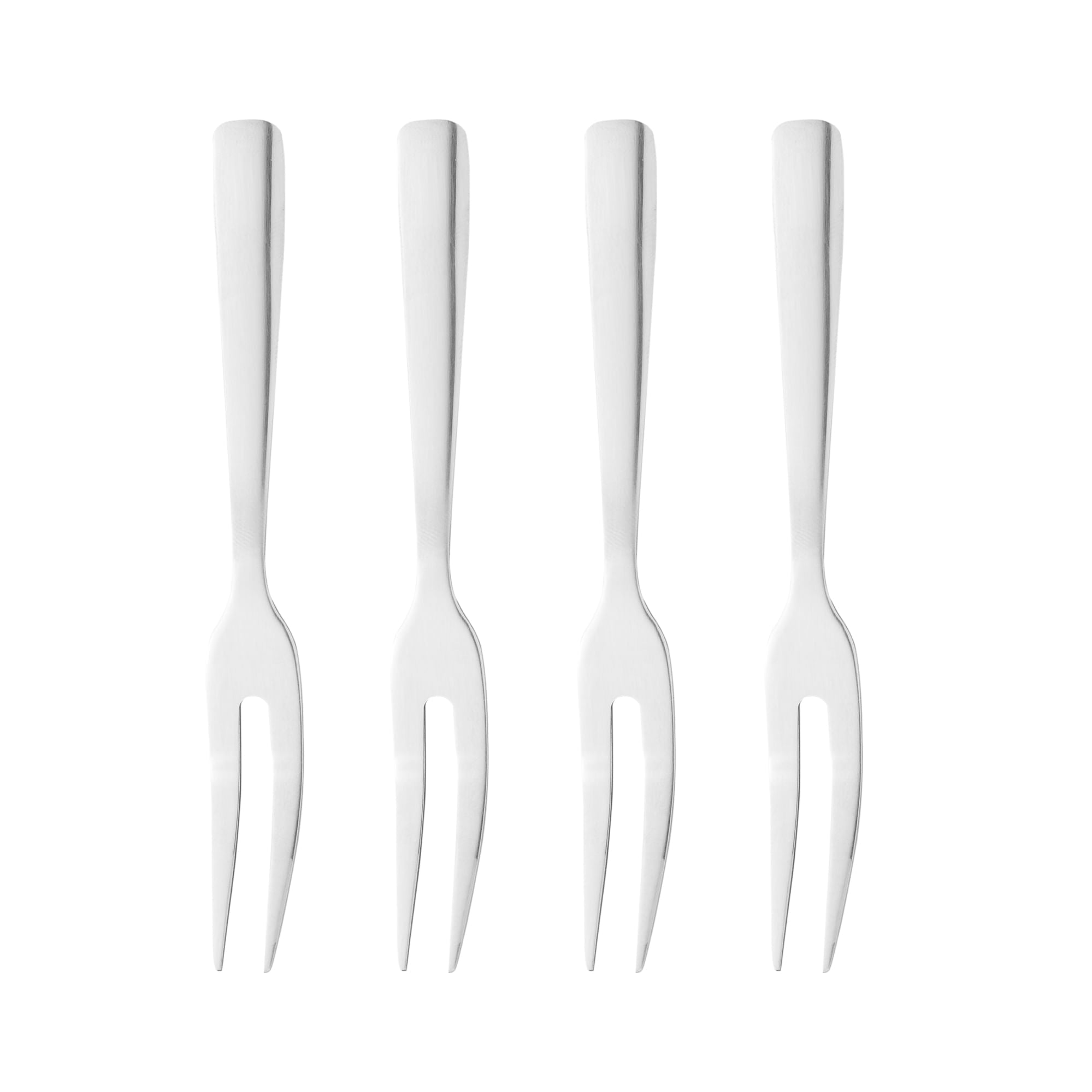 Set de 4 Tenedores de Acero Inoxidable para Aperitivo 13cm