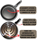 Juego de Sartenes 8 Piezas Antiadherente con Tapa de Vidrio