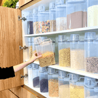 Conjunto de 4 Tarros Herméticos para Alimentos con Taza Medidora de 2,5 Litros