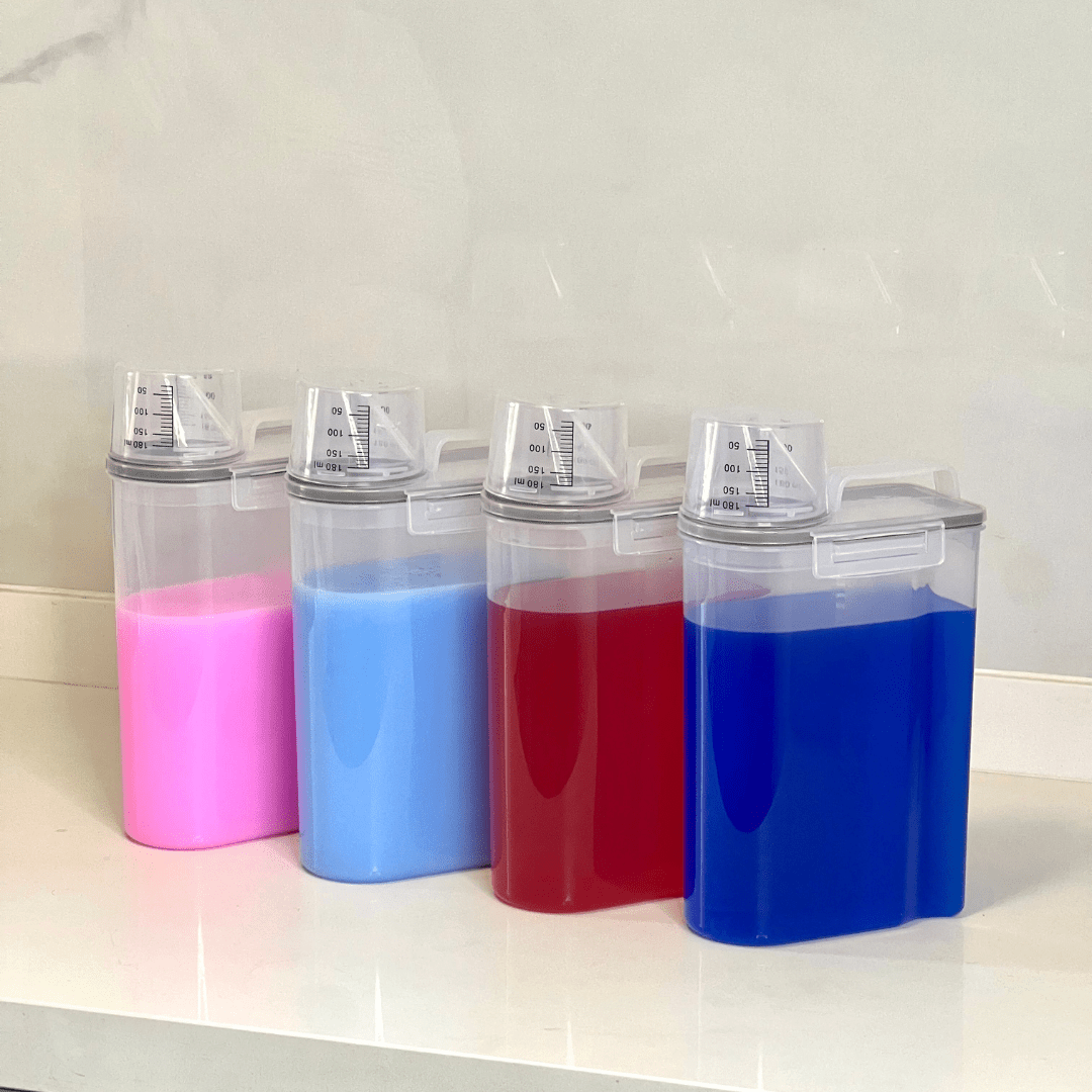 Conjunto de 4 Tarros Herméticos para Alimentos con Taza Medidora de 2,5 Litros