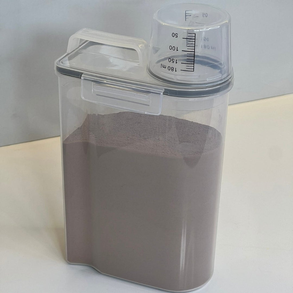 Conjunto de 4 Tarros Herméticos para Alimentos con Taza Medidora de 2,5 Litros