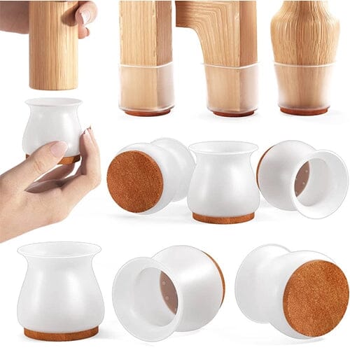 Kit de 16 Piezas de Protector de Pies de Muebles en Silicona